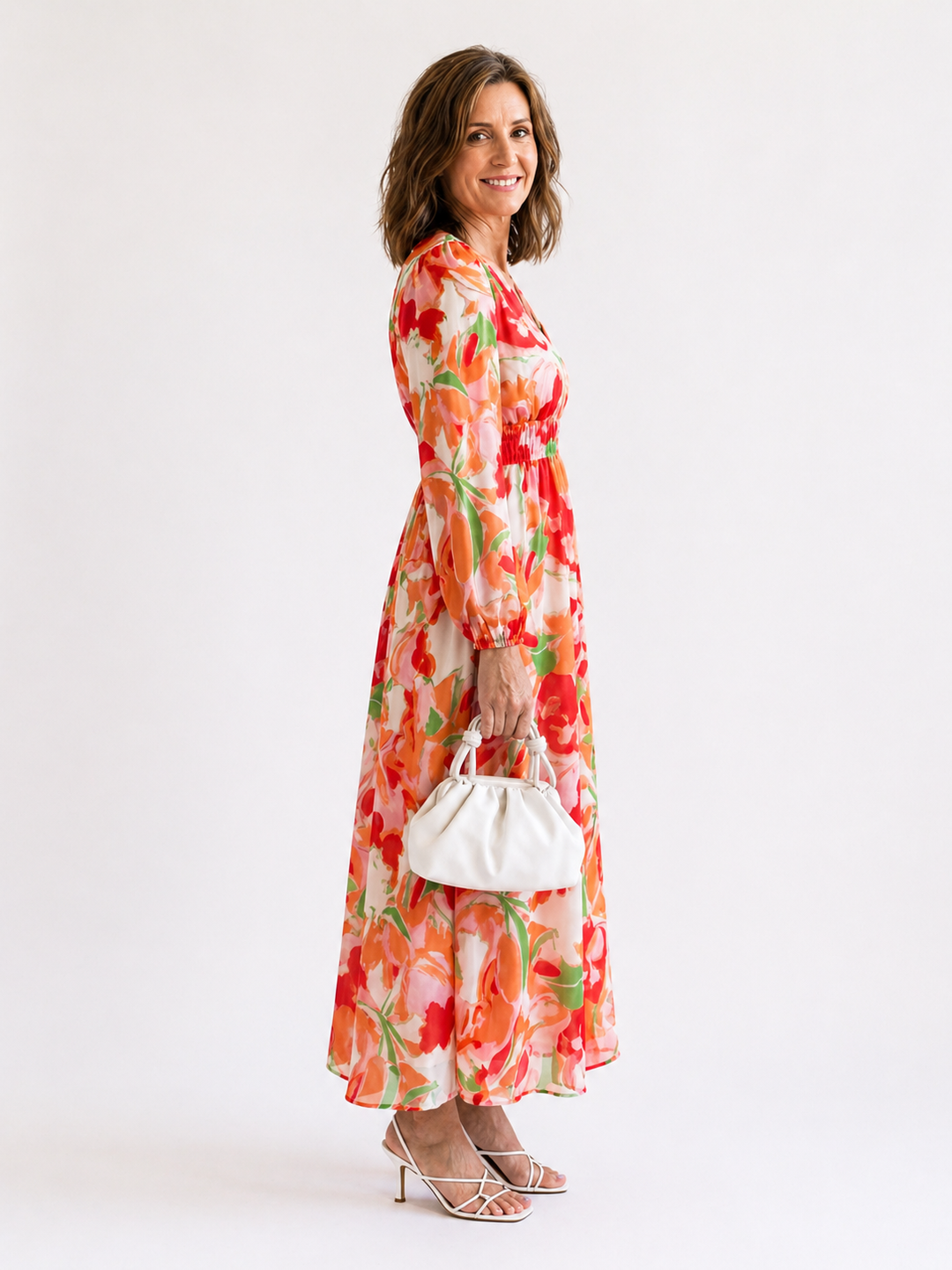 Althea | Long Sleeve Floral Maxi Dress