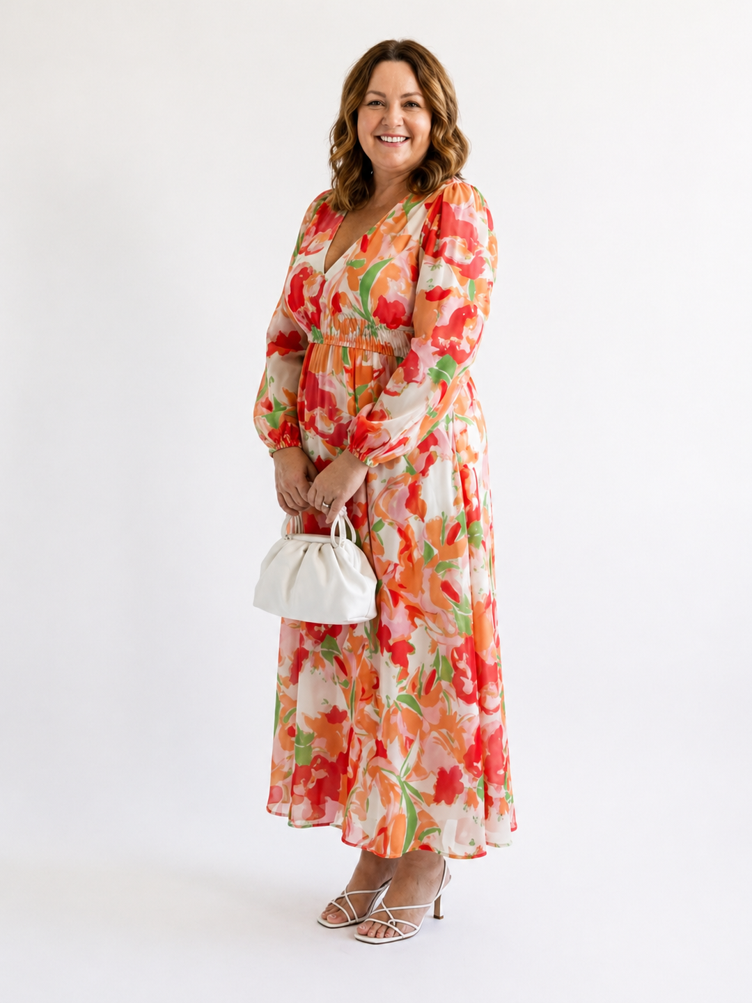 Althea | Long Sleeve Floral Maxi Dress