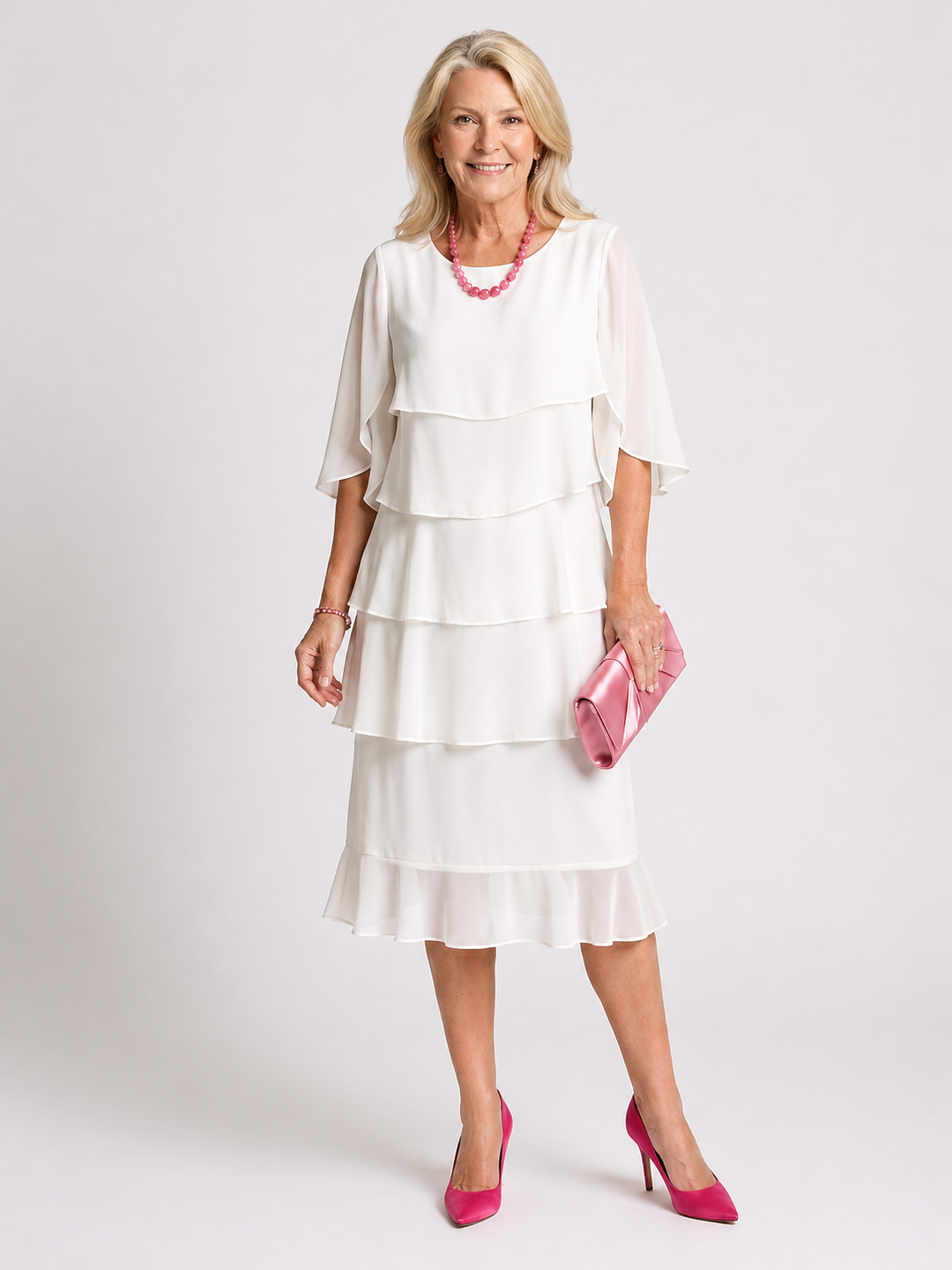 Brent | Layered Tier Midi Dress