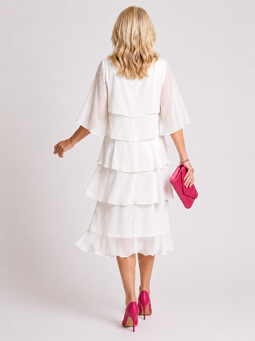Brent | Layered Tier Midi Dress