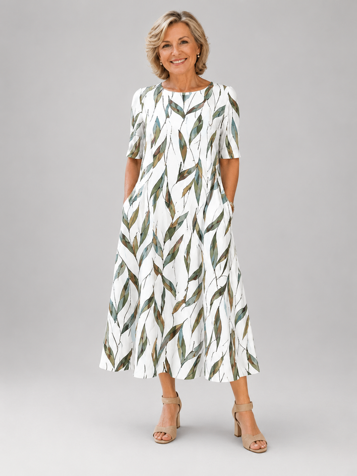 Sarah | Effortless Floral Midi Dress