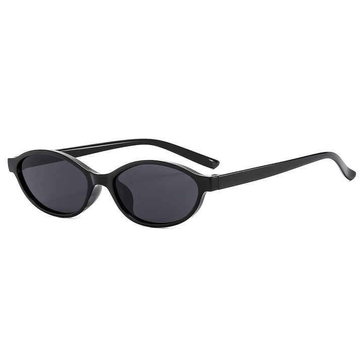 New Retro Oval Frame Sunglasses Fashion Personalized Trendy Small Frame Sunglasses Punk Cat Eyes Sunshade Sun Protection Glasses